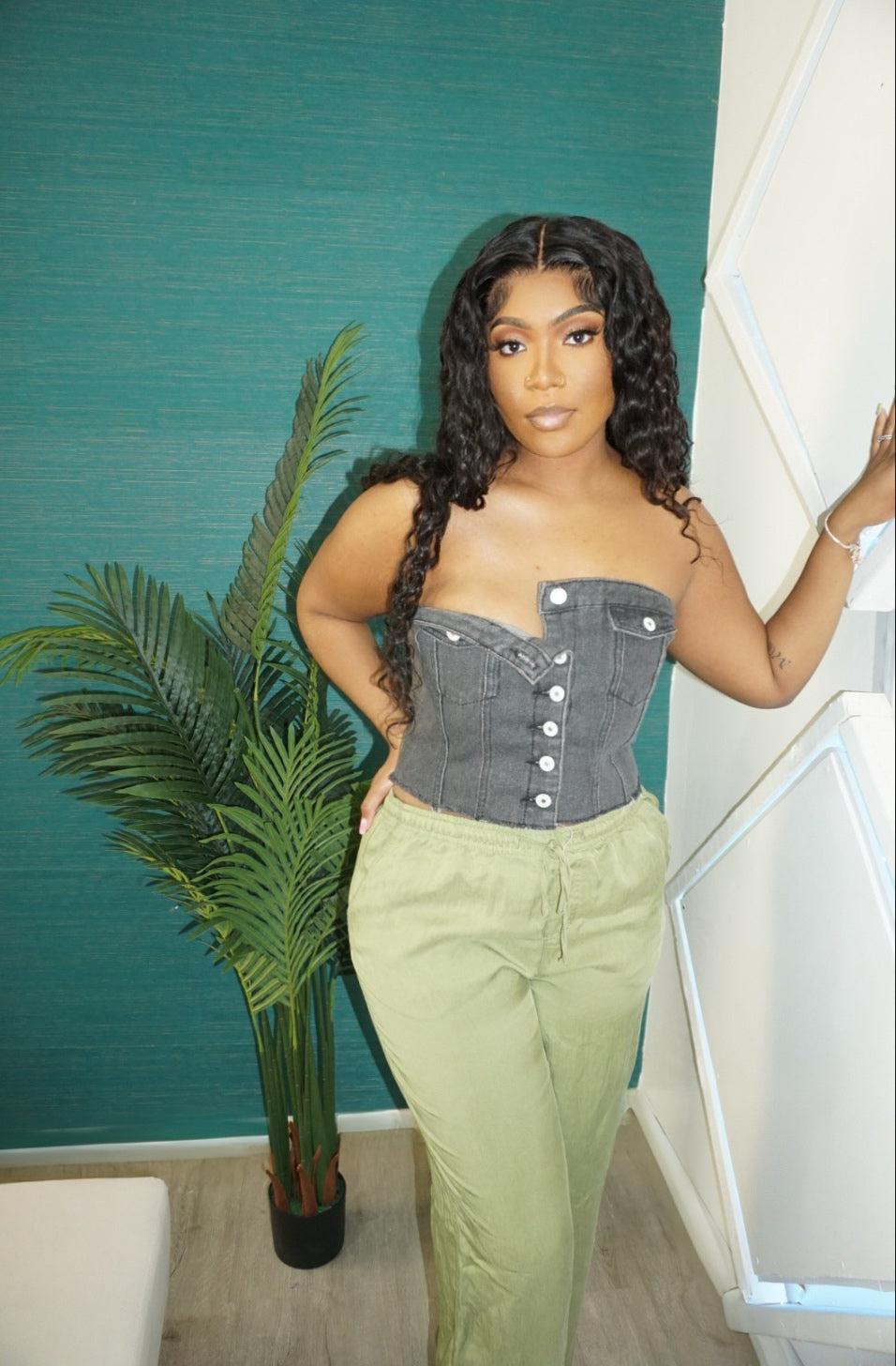 For Keeps Denim Top